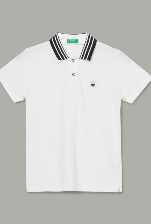 UNITED COLORS OF BENETTON Boys Solid Polo T-shirt