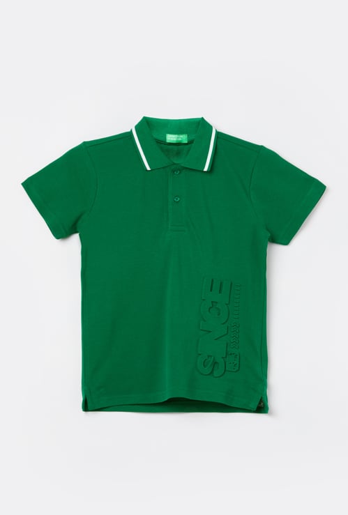 UNITED COLORS OF BENETTON Boys Solid Polo T-shirt