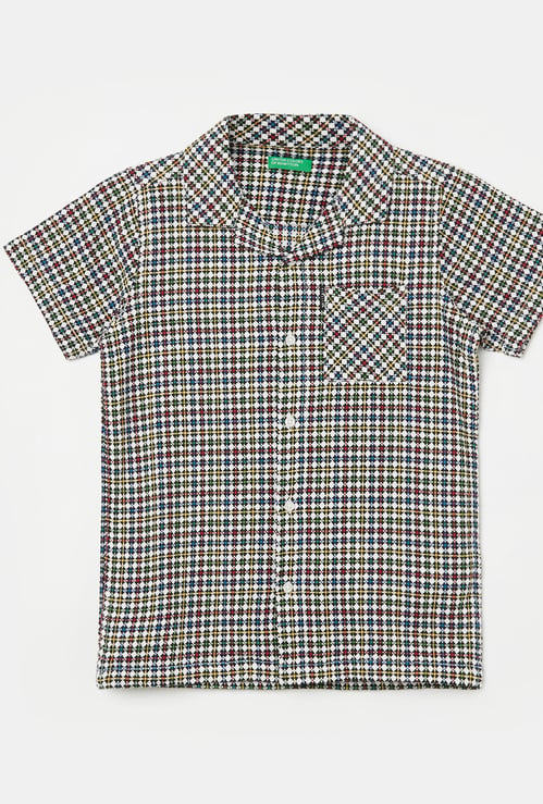 UNITED COLORS OF BENETTON Boys Checked Shirts