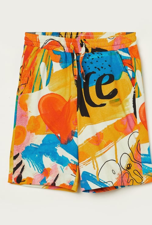 UNITED COLORS OF BENETTON Boys Printed Regular Shorts
