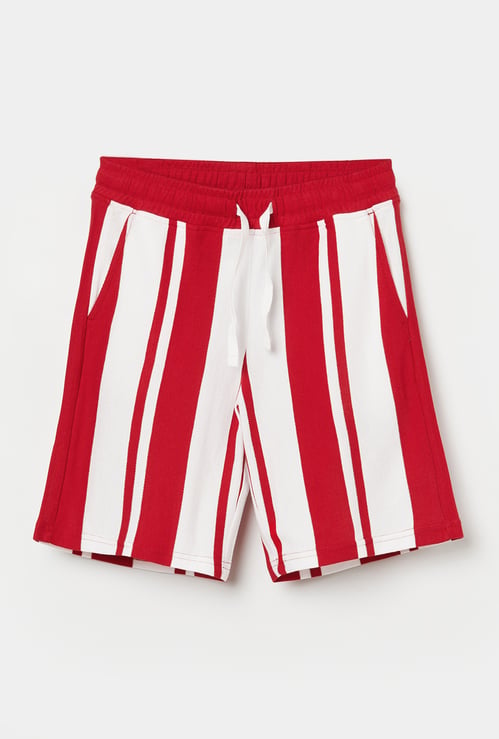 UNITED COLORS OF BENETTON Boys Striped Regular Shorts