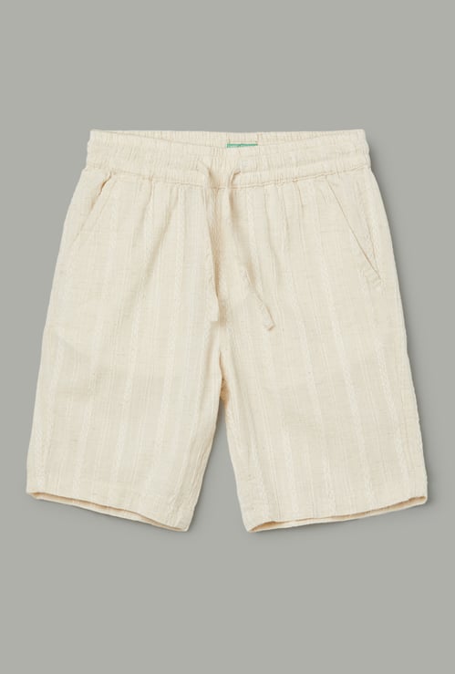 UNITED COLORS OF BENETTON Boys Striped Regular Shorts