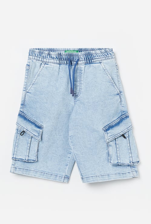 UNITED COLORS OF BENETTON Boys Solid Cargo Shorts