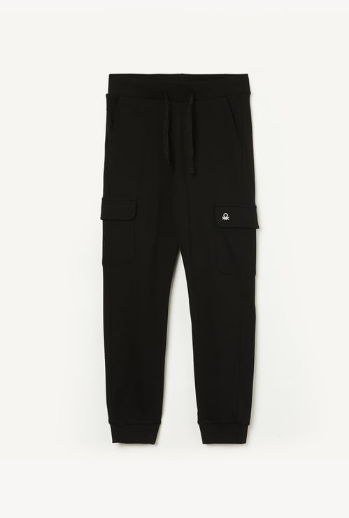 UNITED COLORS OF BENETTON Boys Typographic Print Cargo Joggers