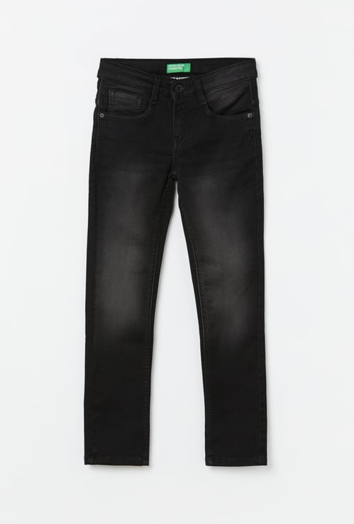 UNITED COLORS OF BENETTON Boys Washed Slim Fit Jeans