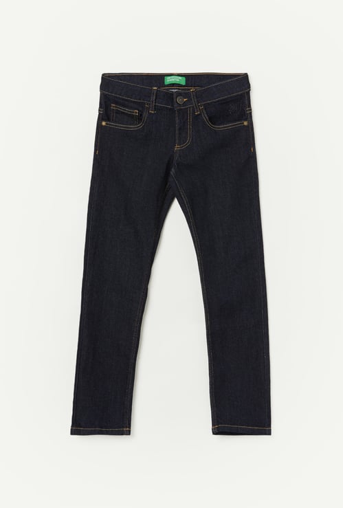 UNITED COLORS OF BENETTON Darkwashed Slim Fit Jeans