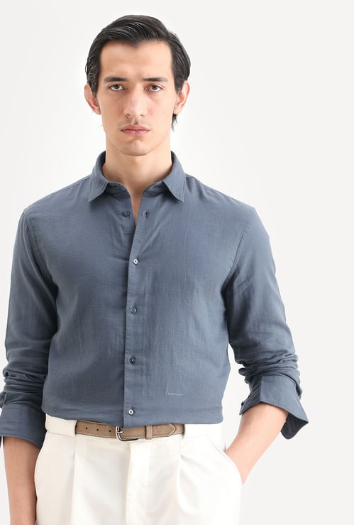 RARE RABBIT Solid Regular Fit Shirt