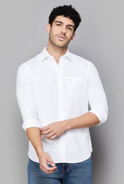 US POLO ASSN Solid Regular Fit Shirt