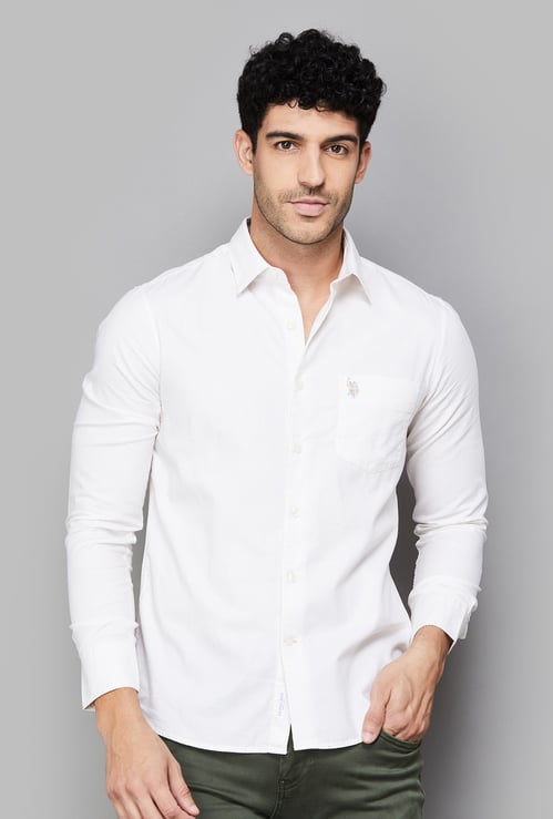 US POLO ASSN Solid Regular Fit Shirt