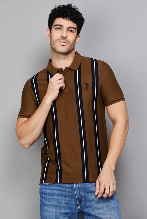 US POLO ASSN Striped Polo T-shirt