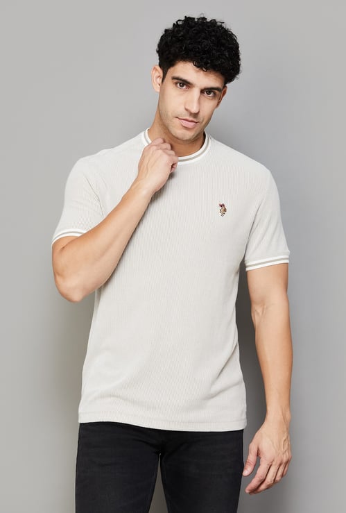 US POLO ASSN Solid Crew Neck T-shirt