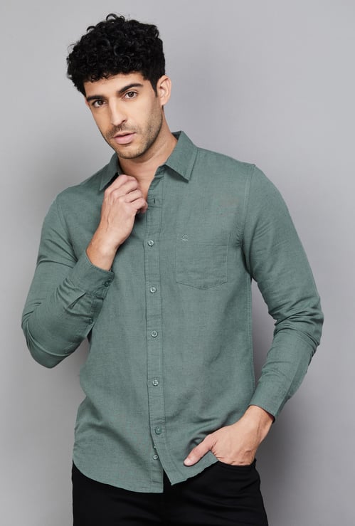 UNITED COLORS OF BENETTON Textured Regular Fit Shirt