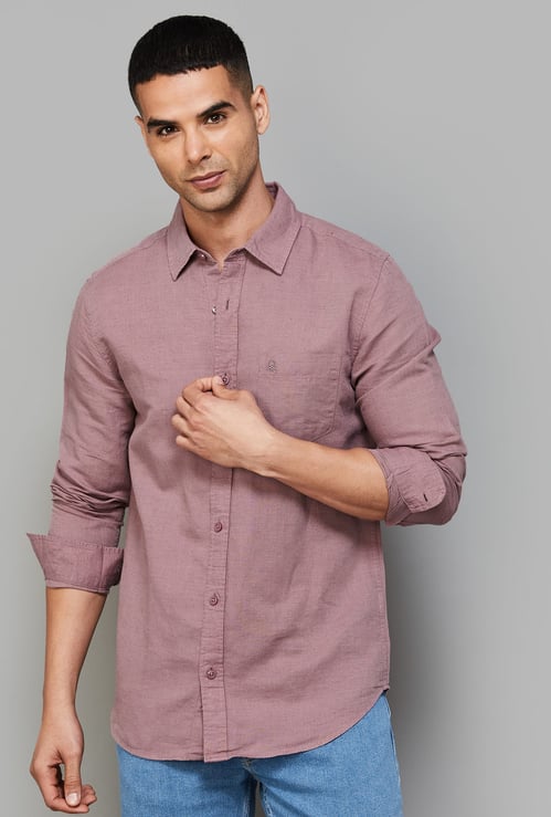 UNITED COLORS OF BENETTON Textured Regular Fit Shirt