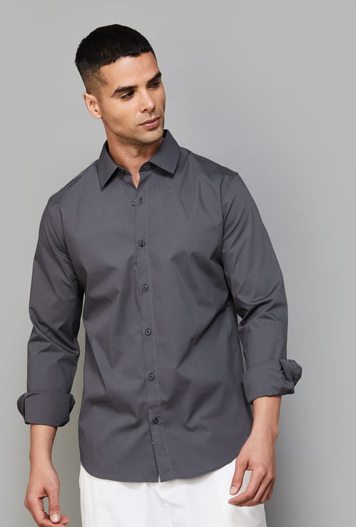 UNITED COLORS OF BENETTON Solid Slim Fit Shirt