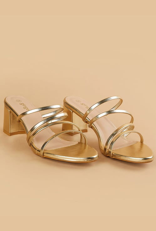 GINGER Strappy Block Heels