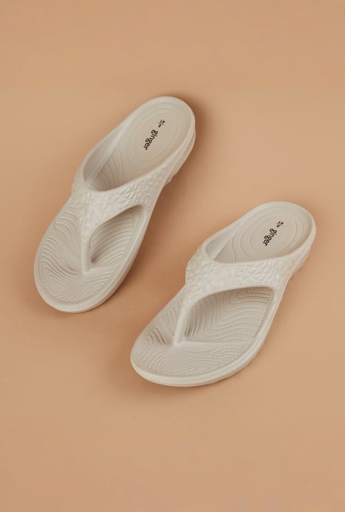 GINGER Embossed Flip Flops