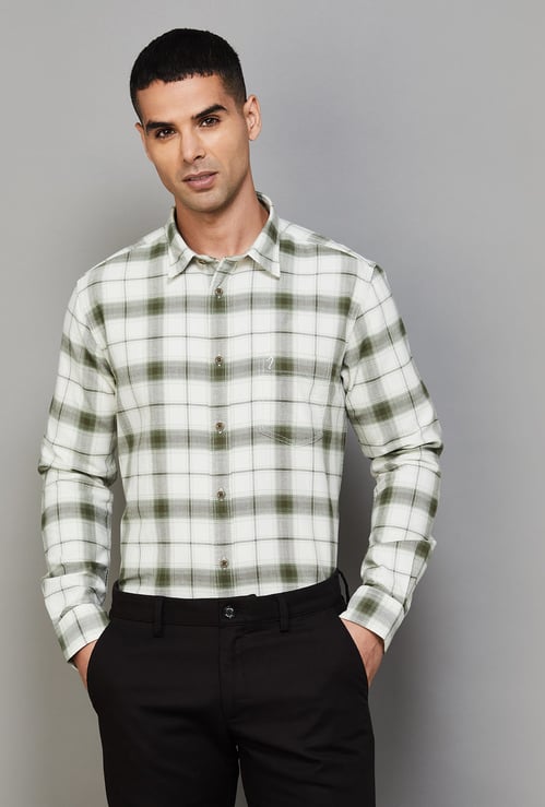 INDIAN TERRAIN Checked Classic Fit Shirt