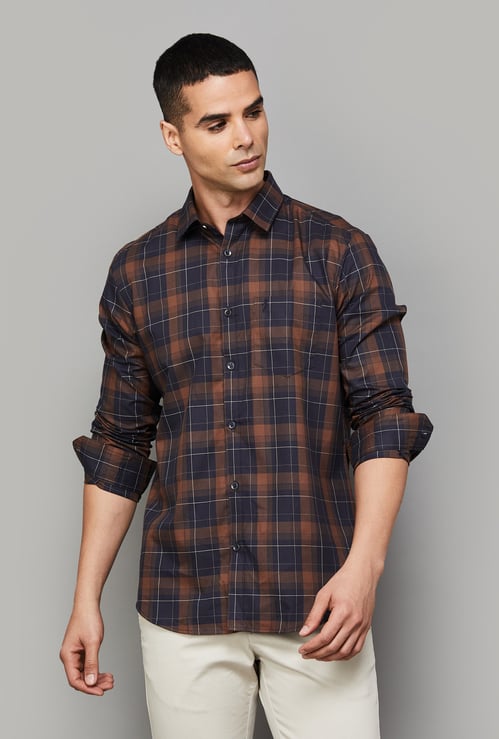 INDIAN TERRAIN Checked Classic Fit Shirt