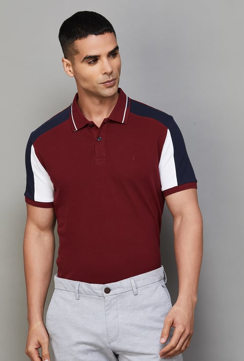 INDIAN TERRAIN Colourblock Polo T-shirt