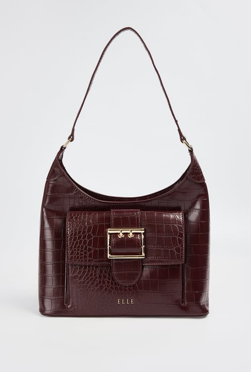 ELLE Textured Shoulder Bag