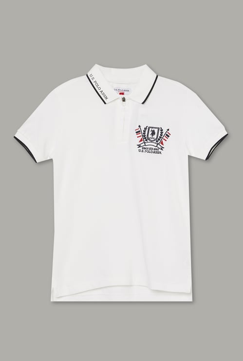 US POLO ASSN Kids Boys Embroidered Polo T-shirt