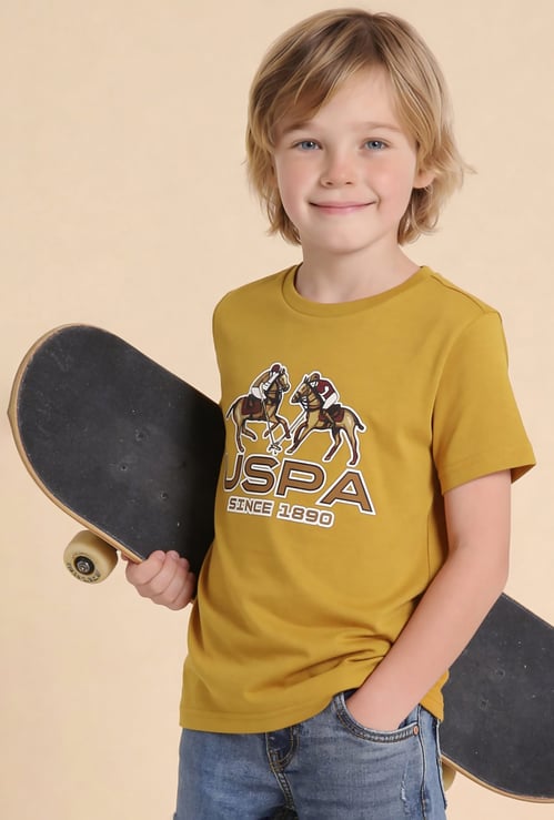 US POLO ASSN KIDS Boys Graphic Print T-shirt
