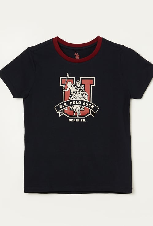 US POLO ASSN KIDS Boys Graphic Print T-shirt
