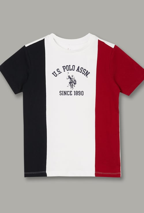 US POLO ASSN KIDS Boys Colourblock T-shirt