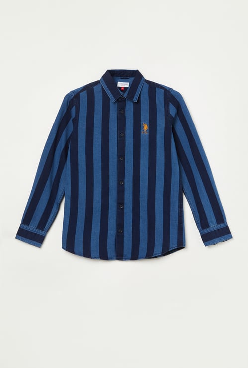 US POLO ASSN KIDS Boys Striped Shirt