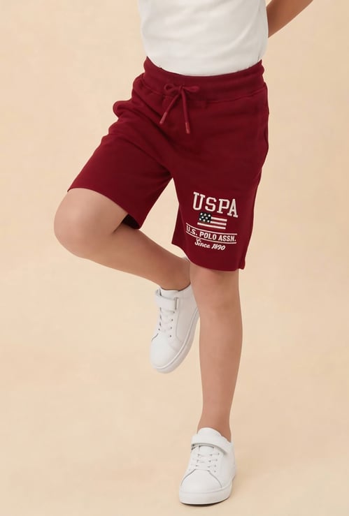 US POLO ASSN KIDS Solid Regular Shorts