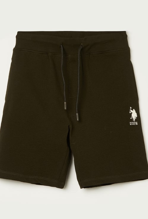 US POLO ASSN KIDS Boys Solid Shorts