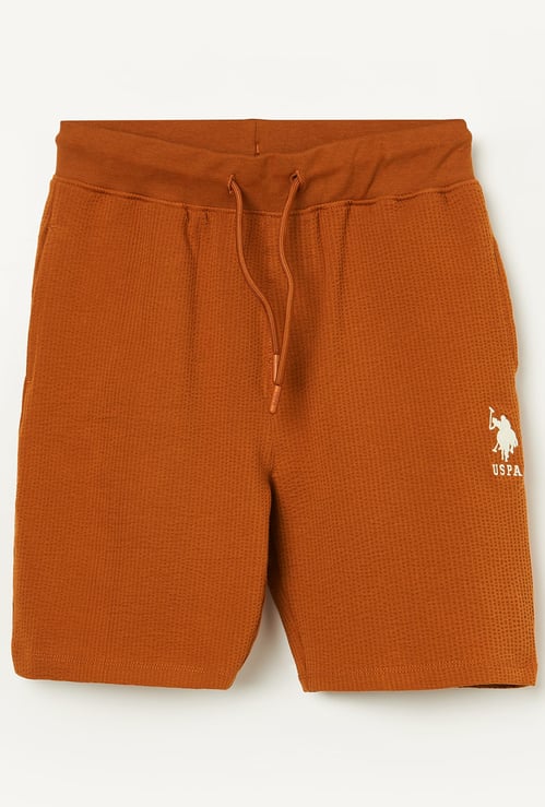 US POLO ASSN Kids Solid Regular Shorts