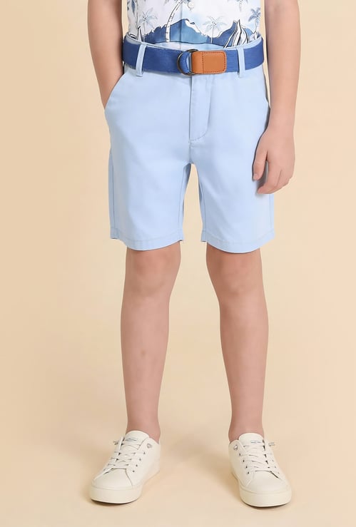 US POLO ASSN KIDS Solid Regular Shorts