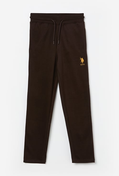 US POLO ASSN KIDS Boys Solid Track Pants
