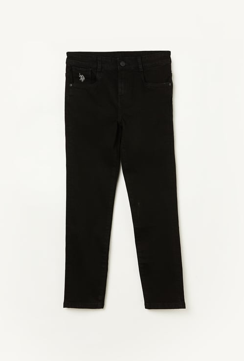 US POLO ASSN KIDS Boys Medium Wash Slim Fit Jeans