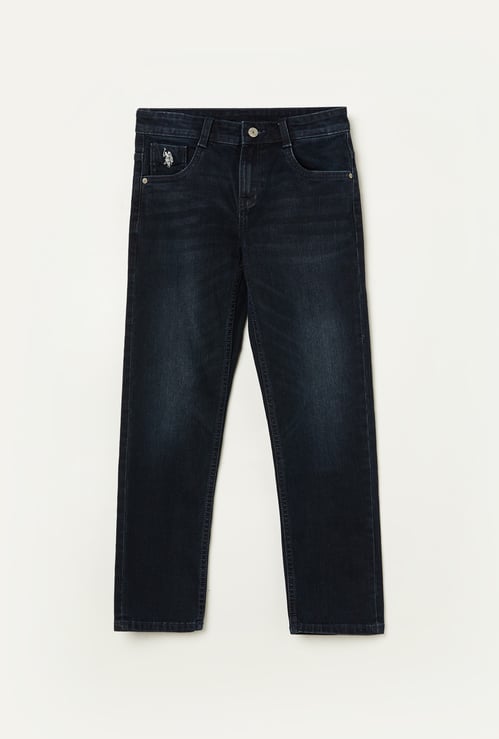US POLO ASSN KIDS Boys Whiskered Slim Fit Jeans