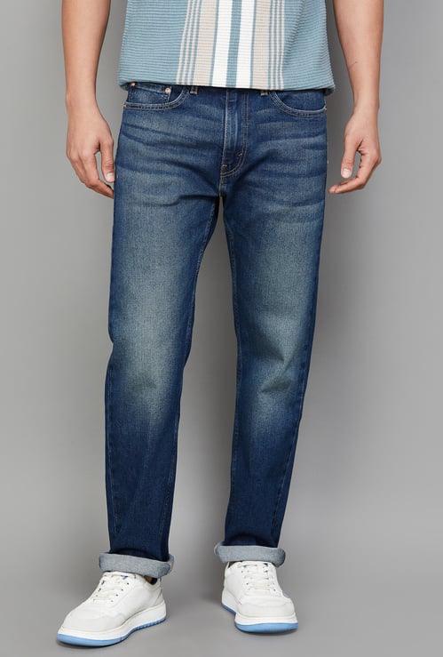 LEVI'S Stonewashed Regular Straight Jeans