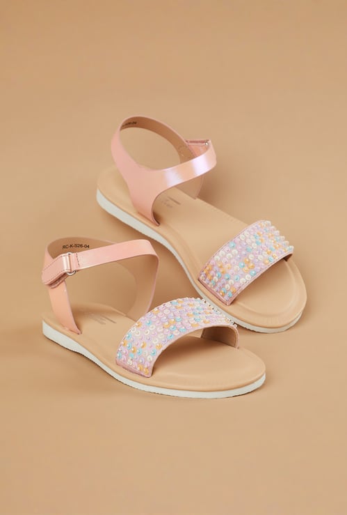 FAME FOREVER Girls Embellished Sandals