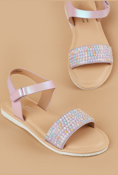 FAME FOREVER Girls Embellished Sandals
