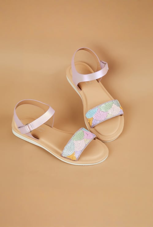FAME FOREVER Girls Patterned Sandals