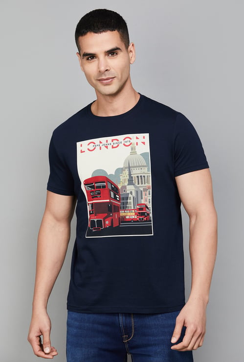 PEPE JEANS Graphic Print Crew Neck T-shirt
