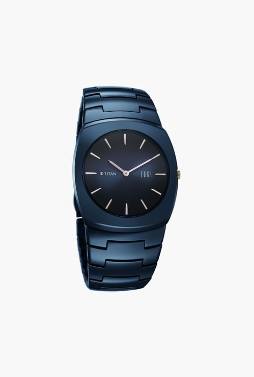 TITAN Edge Ceramic Fumage Analog Watch - 10055QC01