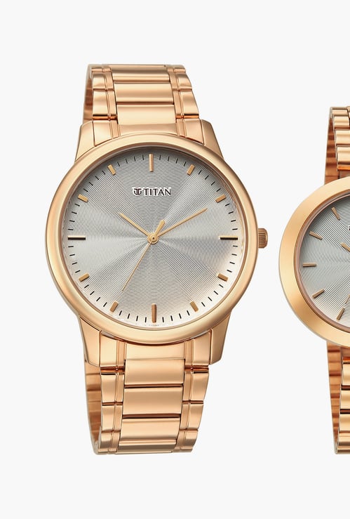 TITAN Eternal Bandhan Unisex Analog Watch Set - 19692969WM01