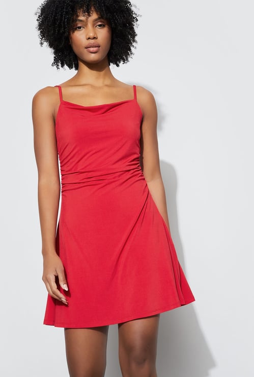 GINGER Spaghetti Strap Mini Dress
