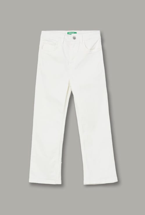 UNITED COLORS OF BENETTON Girls Solid Bootcut Jeans