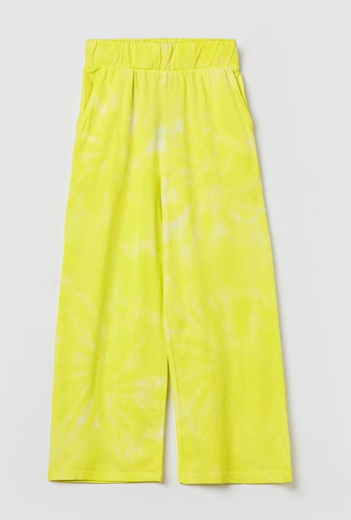 UNITED COLORS OF BENETTON Girls Tie & Dye Flat Front Trousers