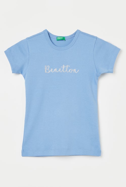 UNITED COLORS OF BENETTON Girls Glitter T-shirt