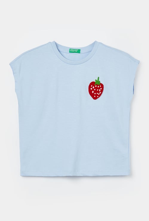 UNITED COLORS OF BENETTON Girls Applique Top