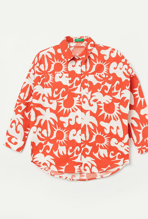 UNITED COLORS OF BENETTON Girls Printed Shirt