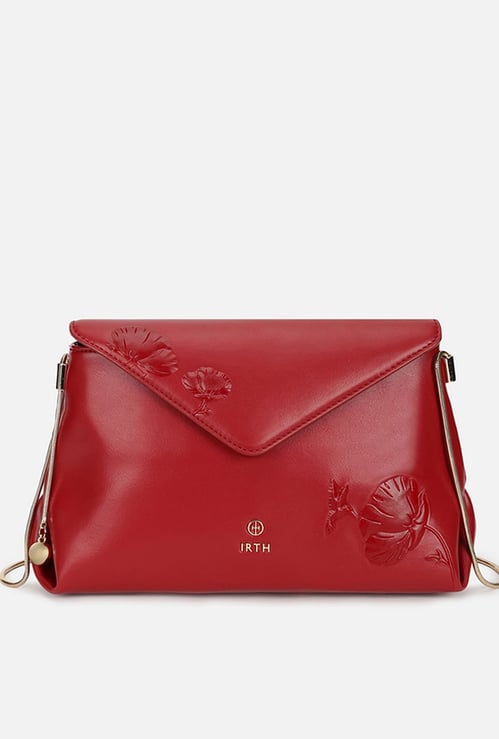 IRTH Embossed Sling Bag
